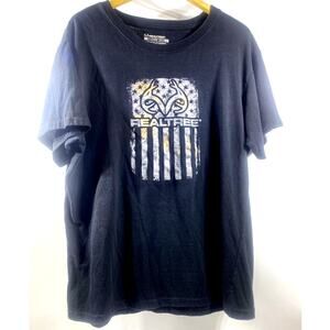 Realtree Edge Staghorn Creek Black Logo T-Shirt Men’s XL 46-48 Chest